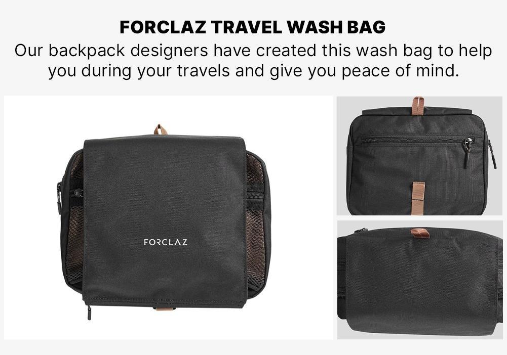 Travel Wash Bag, Grey, No Color, large image number 8