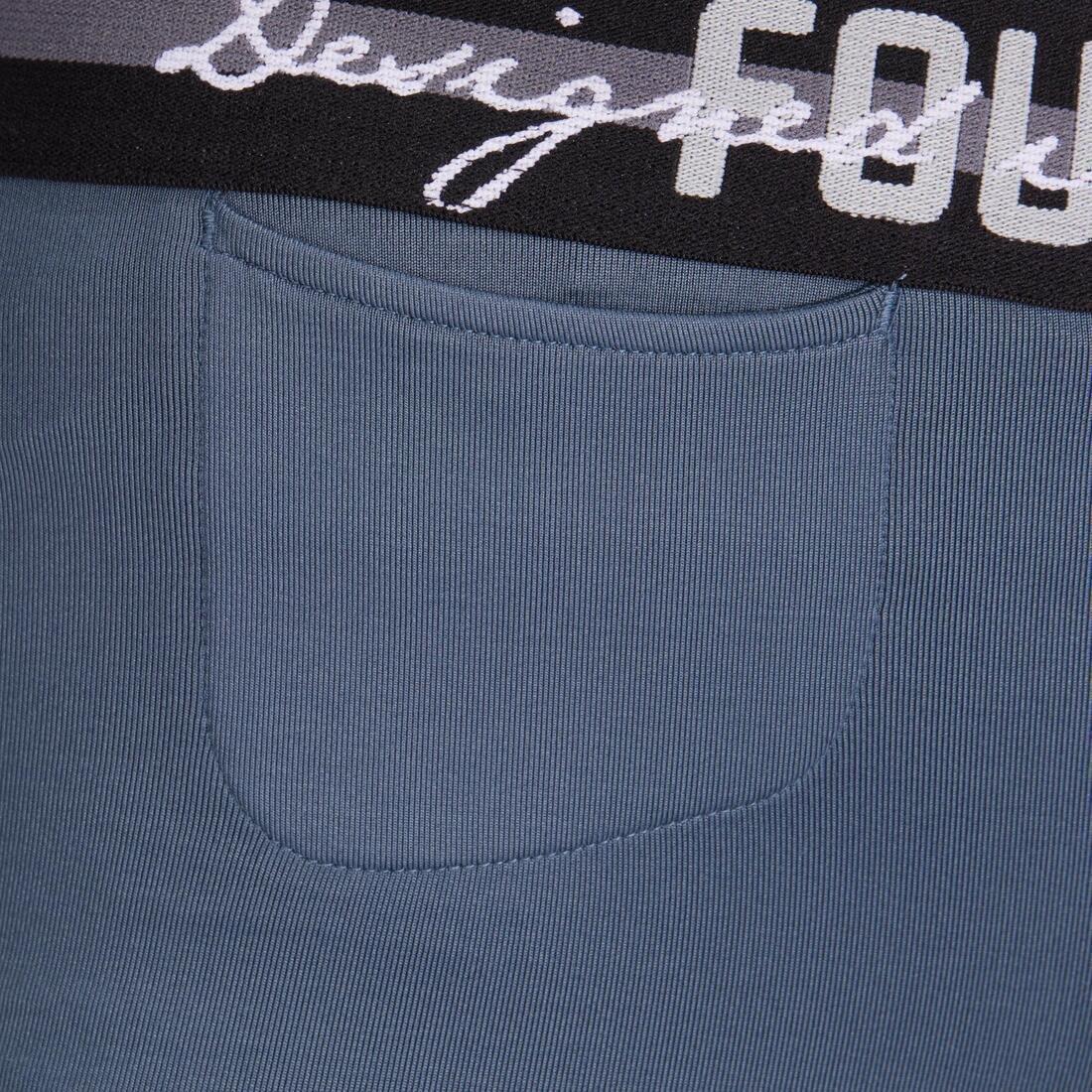 Kids Horse Riding Light Jodhpurs100 , Asphalt Blue, No Color, large image number 10