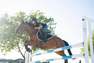 FOUGANZA - Kids Horse Riding Light Jodhpurs100 , Asphalt Blue