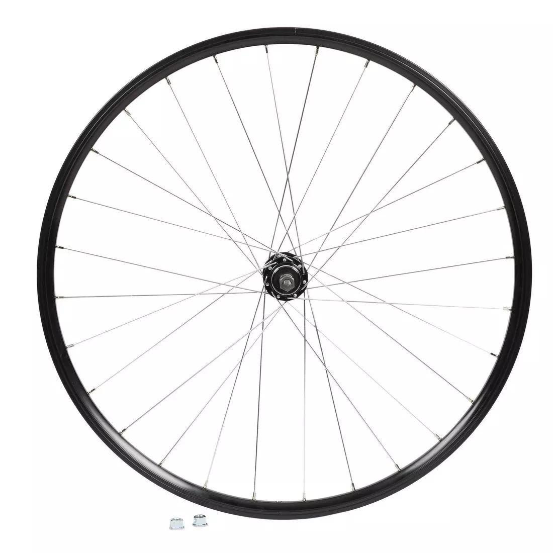 Double-Walled V-Brake Mountain Bike Rear Wheel with Freewheel and Nut, No Color, large image number 0
