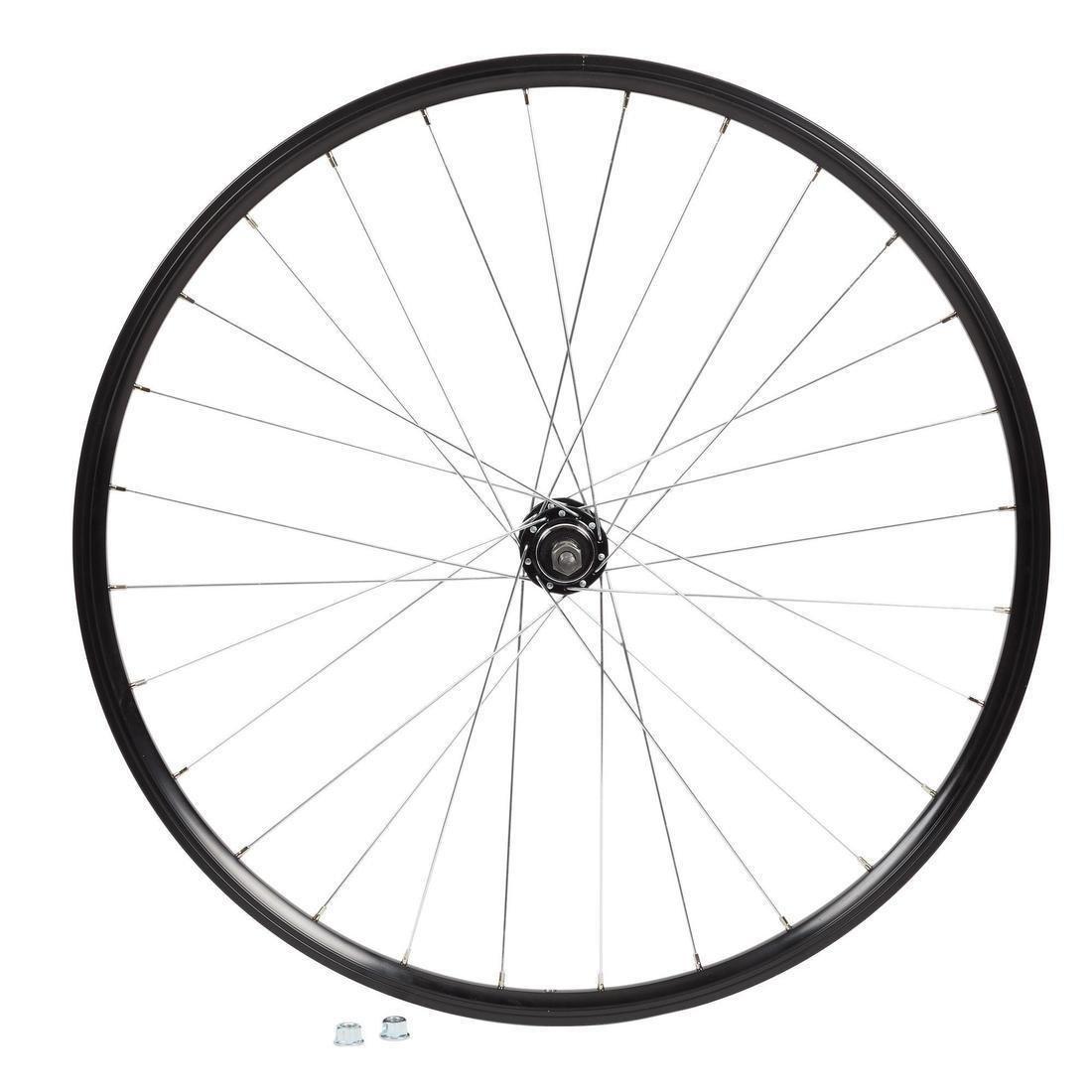 Double-Walled V-Brake Mountain Bike Rear Wheel with Freewheel and Nut, No Color, large image number 2