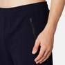 DOMYOS - Fitness Jogging Bottoms With Zip Pockets, Asphalt Blue