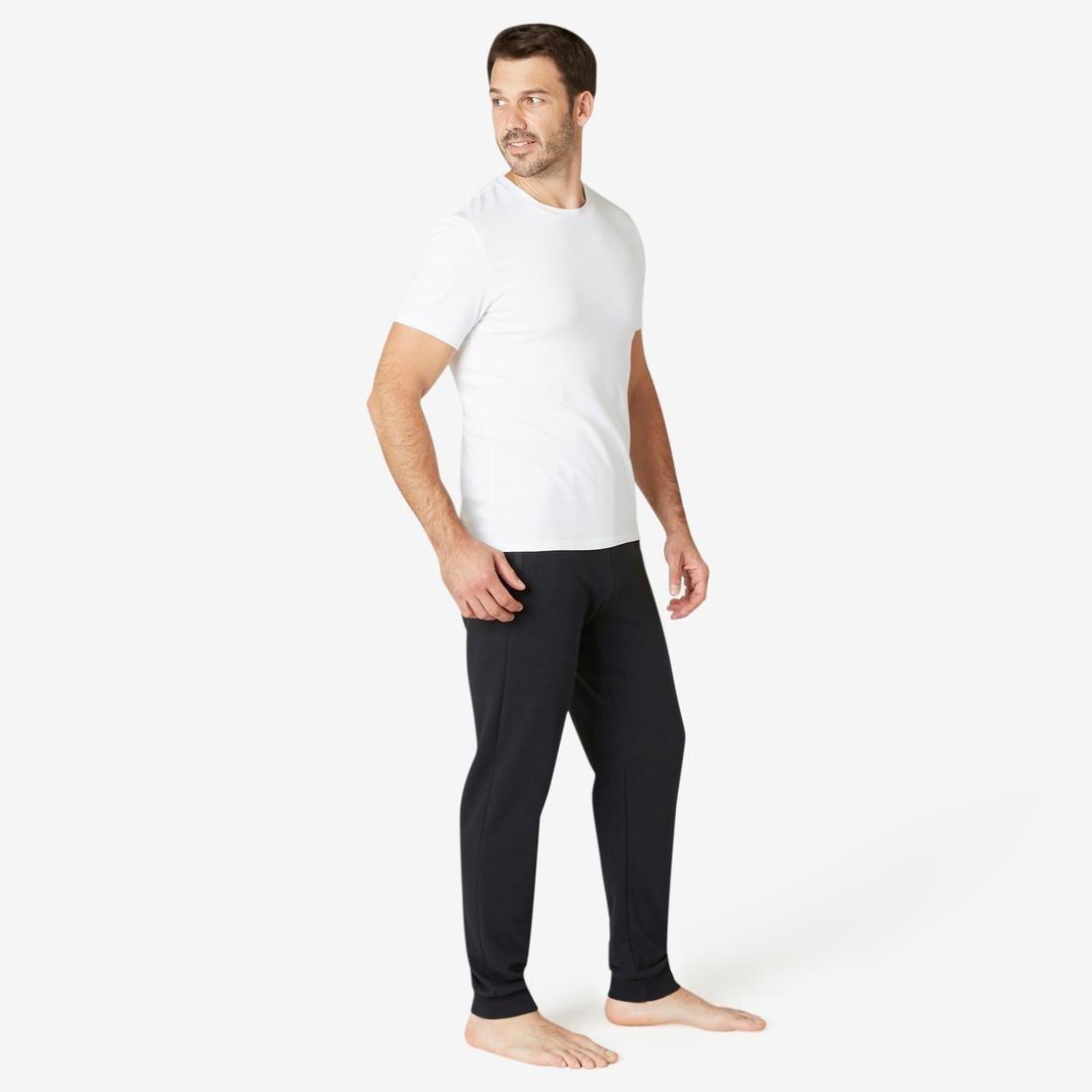 DOMYOS - Fitness Jogging Bottoms With Zip Pockets, Asphalt Blue