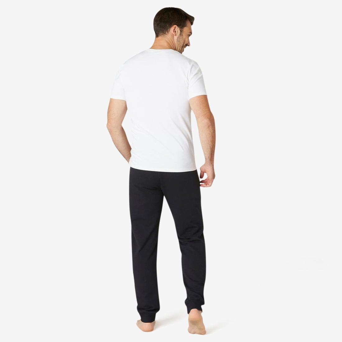 DOMYOS - Fitness Jogging Bottoms With Zip Pockets, Asphalt Blue