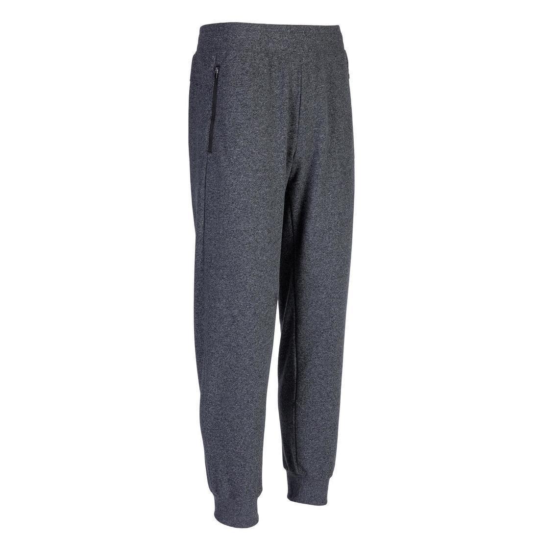 Fitness Jogging Bottoms With Zip Pockets, Grey, , large image number 0