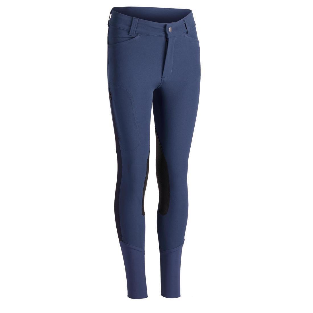 500 Children's Horse Riding Mesh JodhpurNavy, Deep Navy, , large image number 0