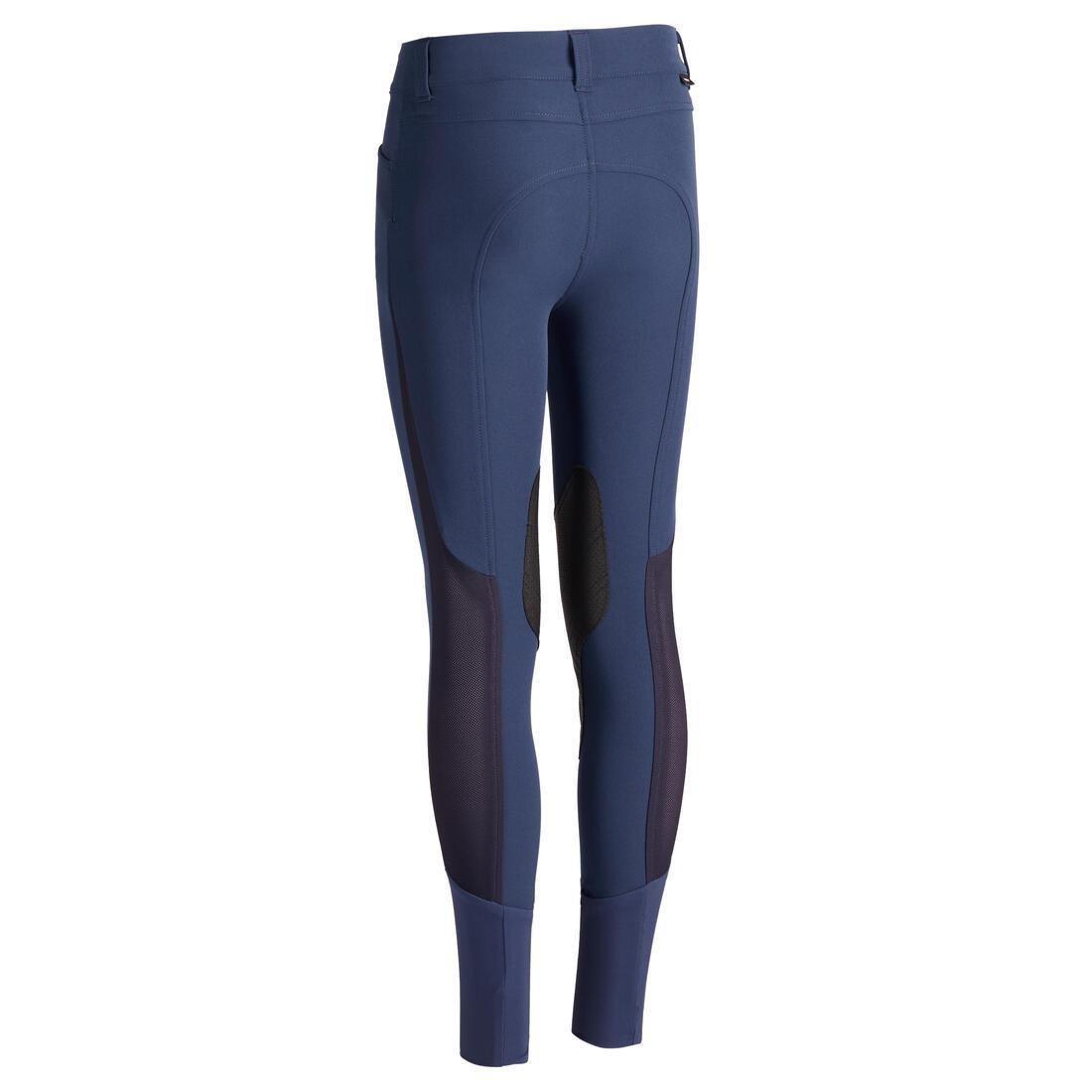 500 Children's Horse Riding Mesh JodhpurNavy, Deep Navy, , large image number 2