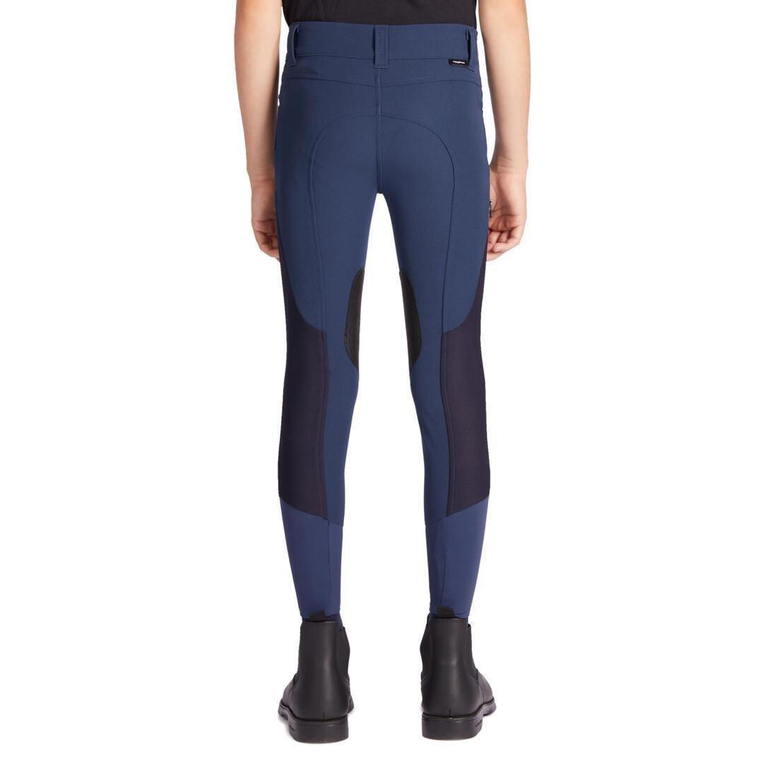 500 Children's Horse Riding Mesh JodhpurNavy, Deep Navy, No Color, large image number 5