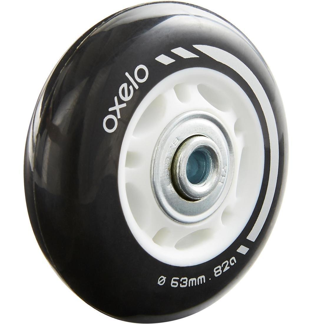 Skate Wheels 63 mm / 82A With Bearings, Black, No Color, large image number 2