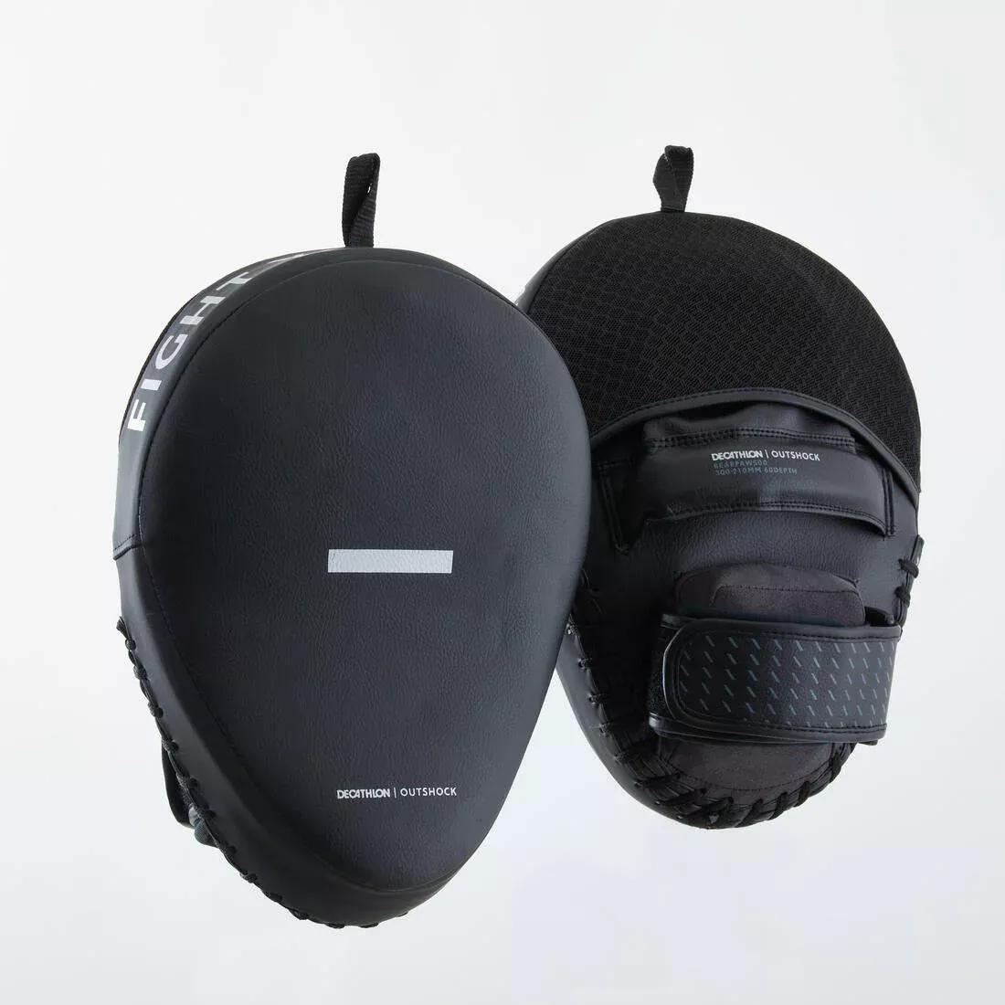 500 Curved Punch Mitts with Fastener Strap, Black, No Color, large image number 0