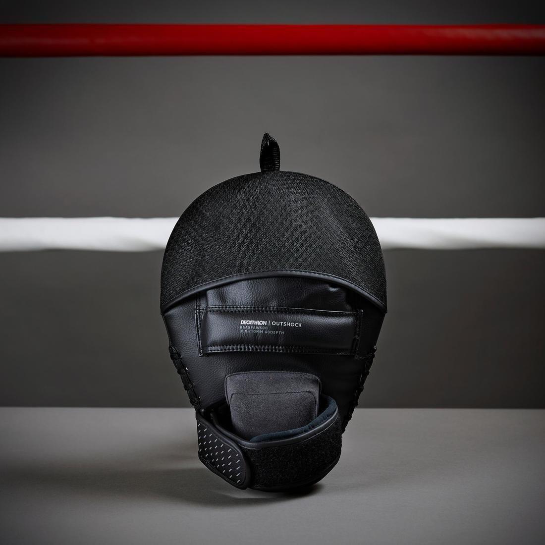 500 Curved Punch Mitts with Fastener Strap, Black, No Color, large image number 5