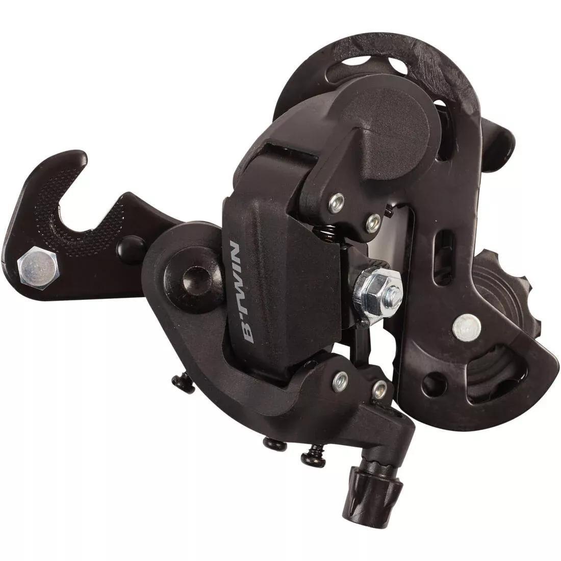Derailleur Rear Short Cage With Hook 6 / 7-Speed Microshift, Black, , medium
