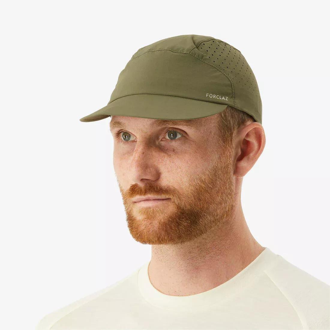 FORCLAZ - Montain Trekking Cap, Ventilated And Compact - Trek 500, Dark Ivy Green