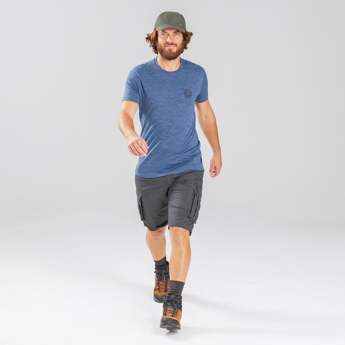 Montain Trekking Cap, Ventilated And Compact - Trek 500, Dark Ivy Green, No Color, large image number 6