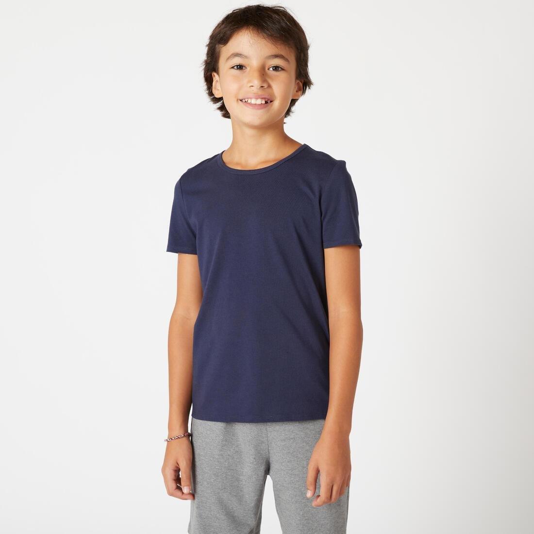 Kids Basic T-Shirt, Navy Blue, , medium