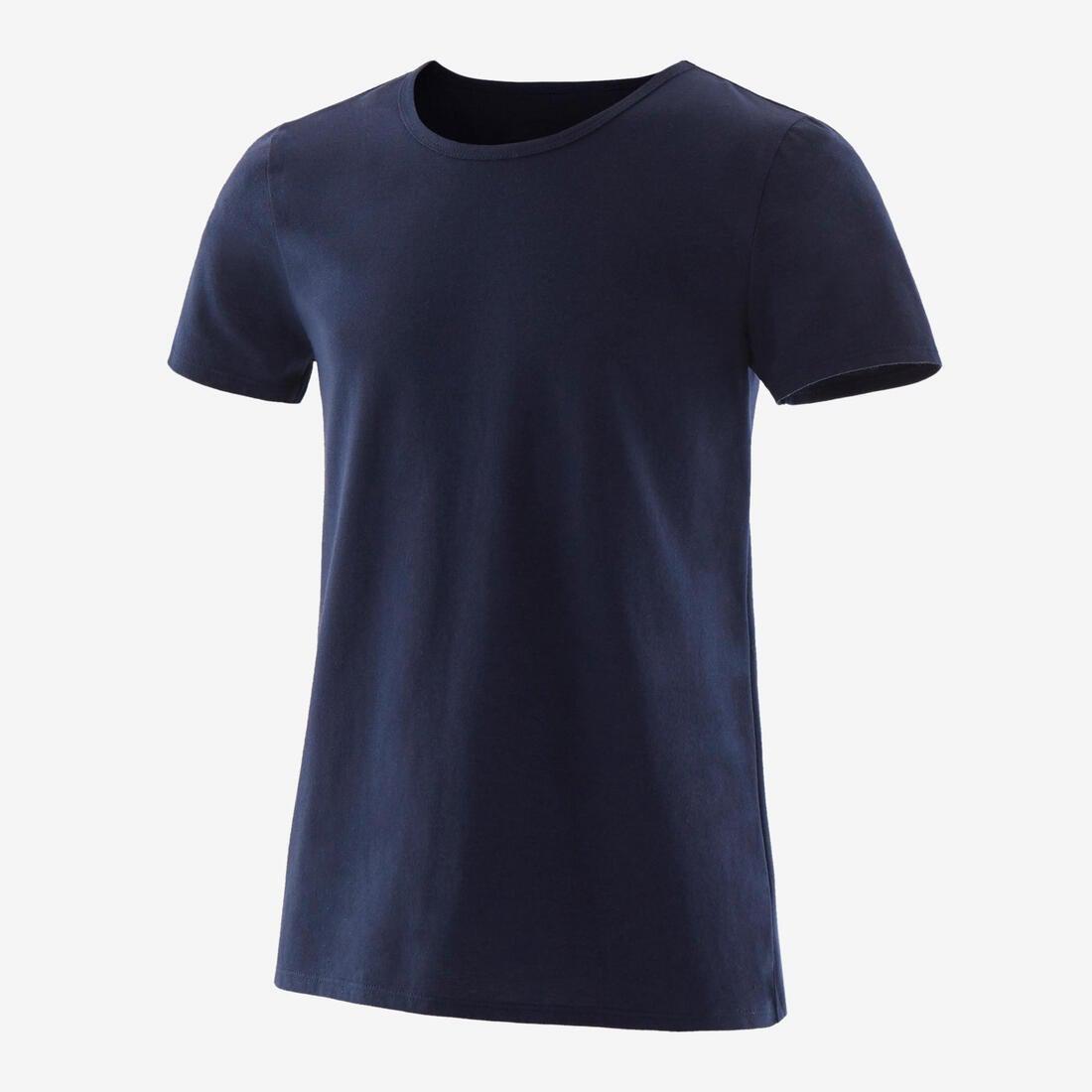 Kids Unisex Basic T-Shirt, Navy, No Color, large image number 5