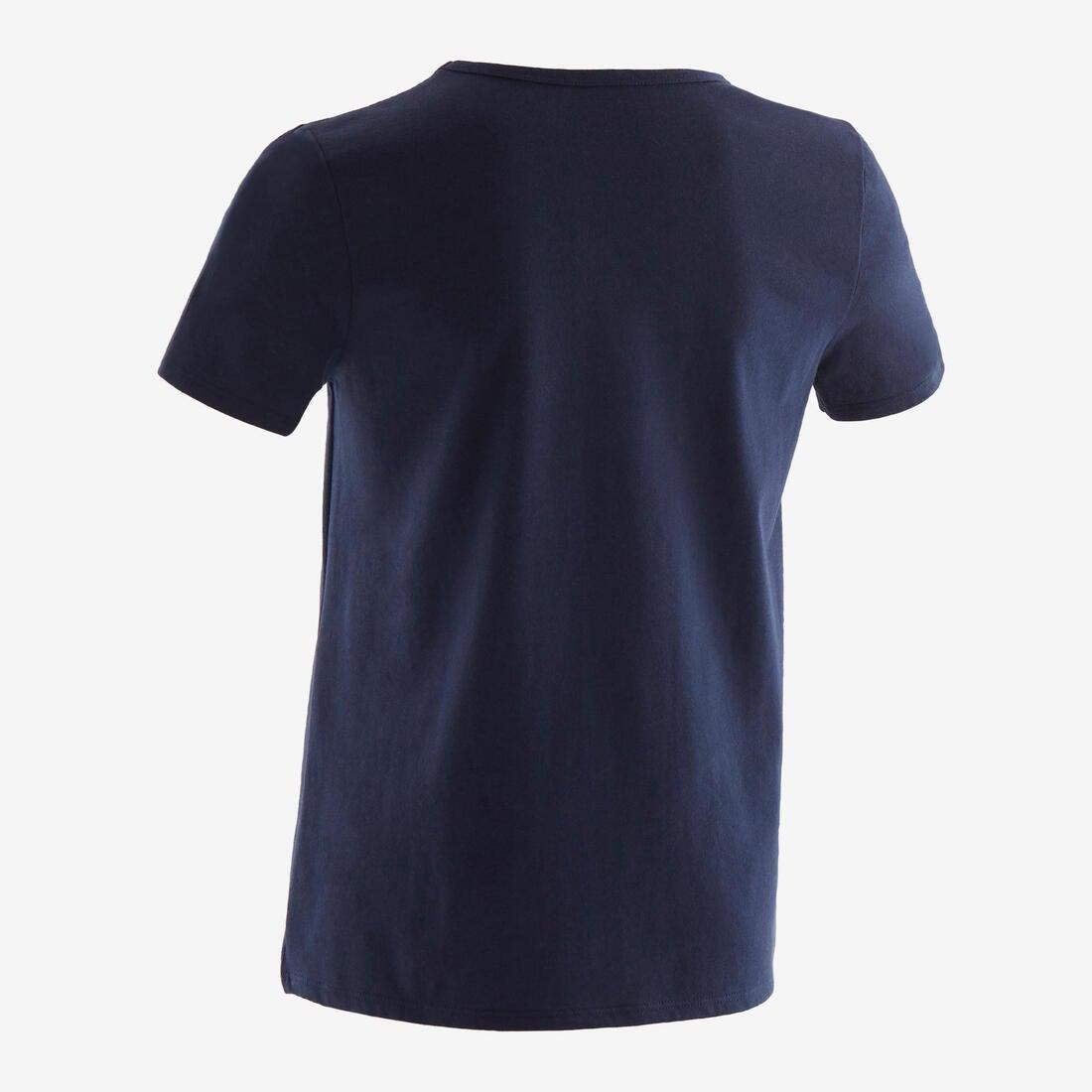 Kids Unisex Basic T-Shirt, Navy, No Color, large image number 7