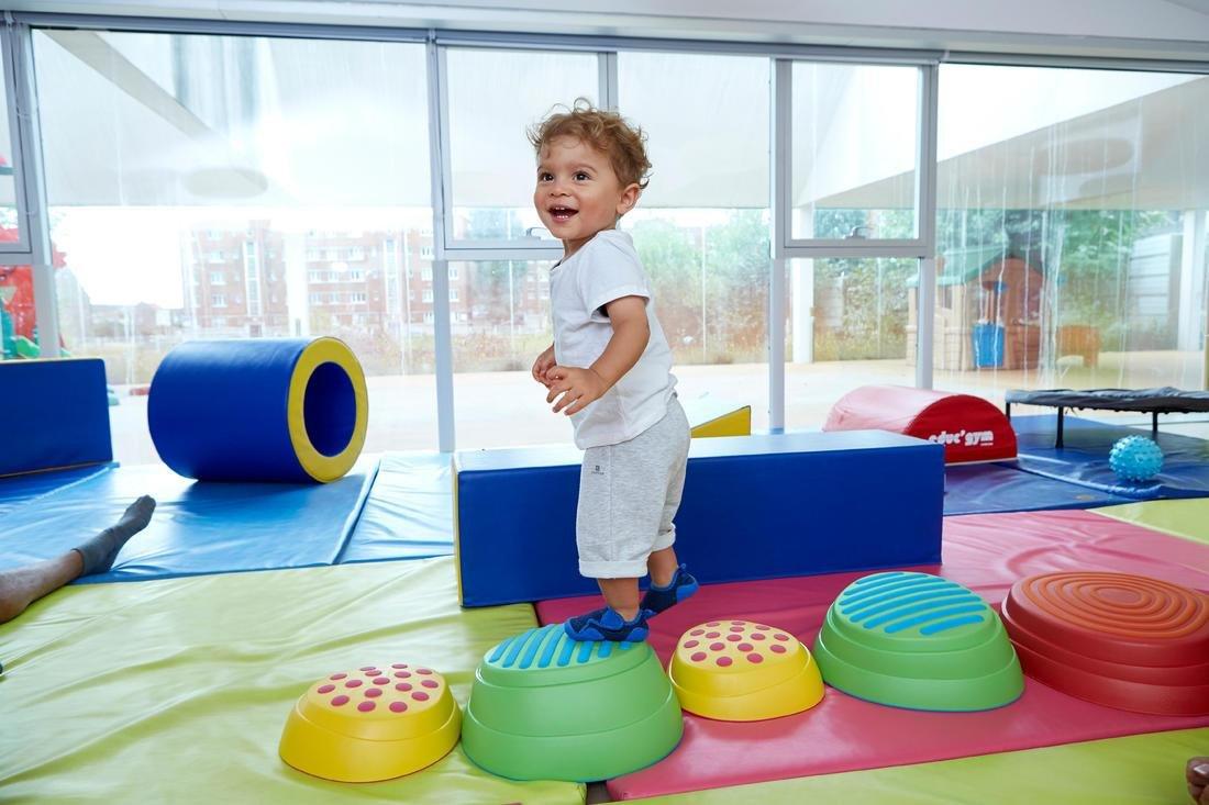 100 Baby Gym Short-Sleeved T-Shirt, White, , large image number 7