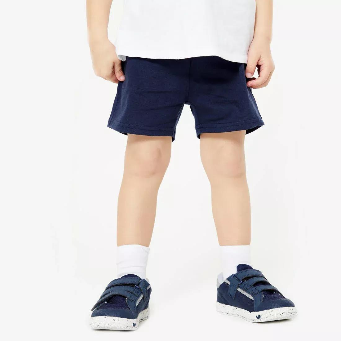 DOMYOS - Kids Basic Shorts, Navy Blue