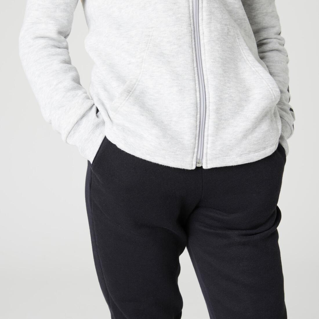 Kids Basic Jogging Bottoms with Pockets, Black, , large image number 3