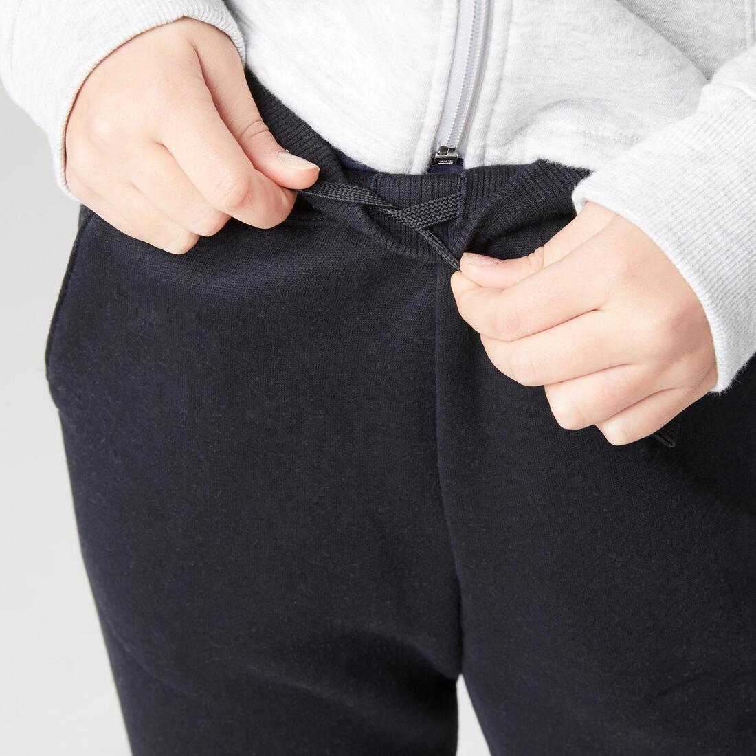 Kids Basic Jogging Bottoms with Pockets, Black, , large image number 4