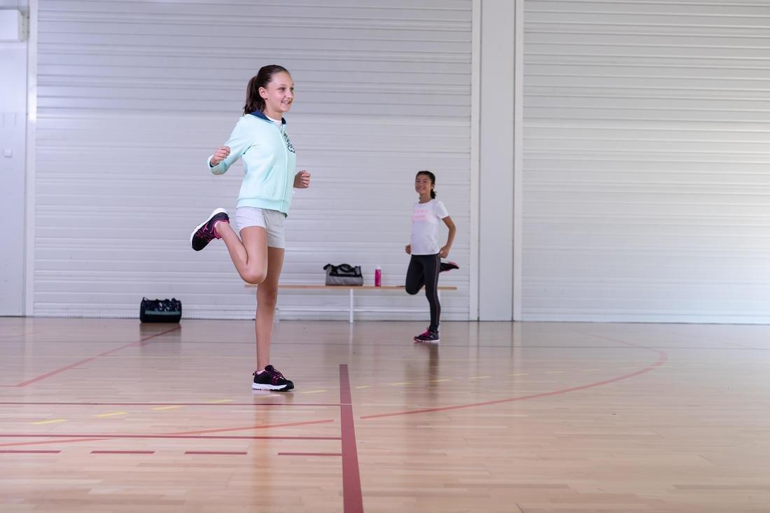 Kids Girls Short-Sleeved Gym T-Shirt - 100 Print, White, No Color, large image number 14