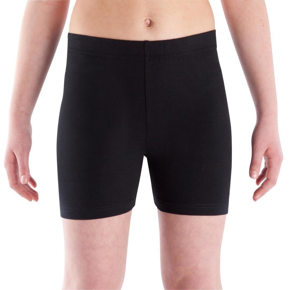 DOMYOS - Girls Basic Shorts, Black