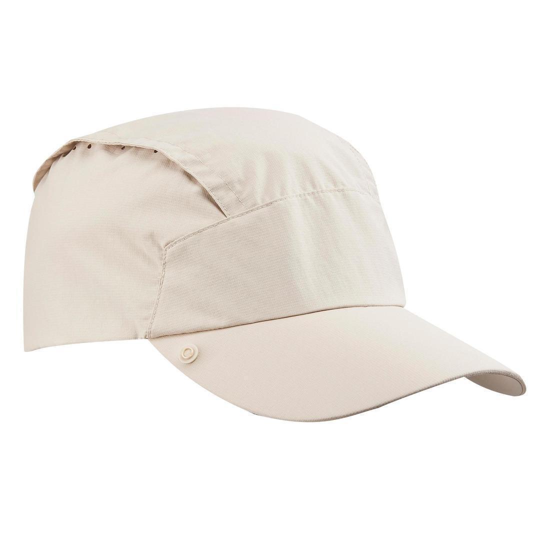 FORCLAZ - Anti-UV Cap with Neck Protection MT900, Linen