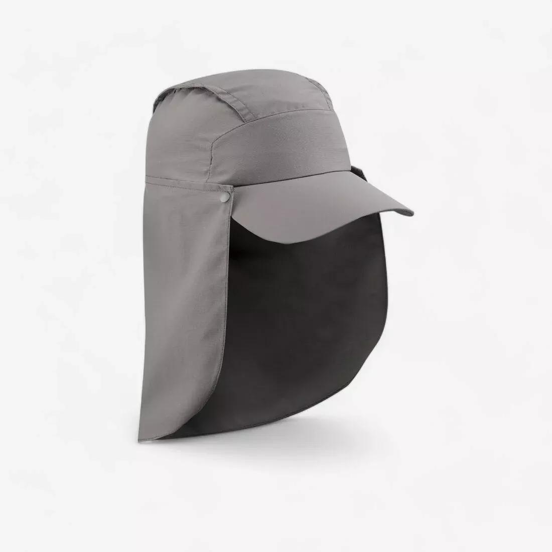 FORCLAZ - Anti-UV Cap with Neck Protection MT900, Linen