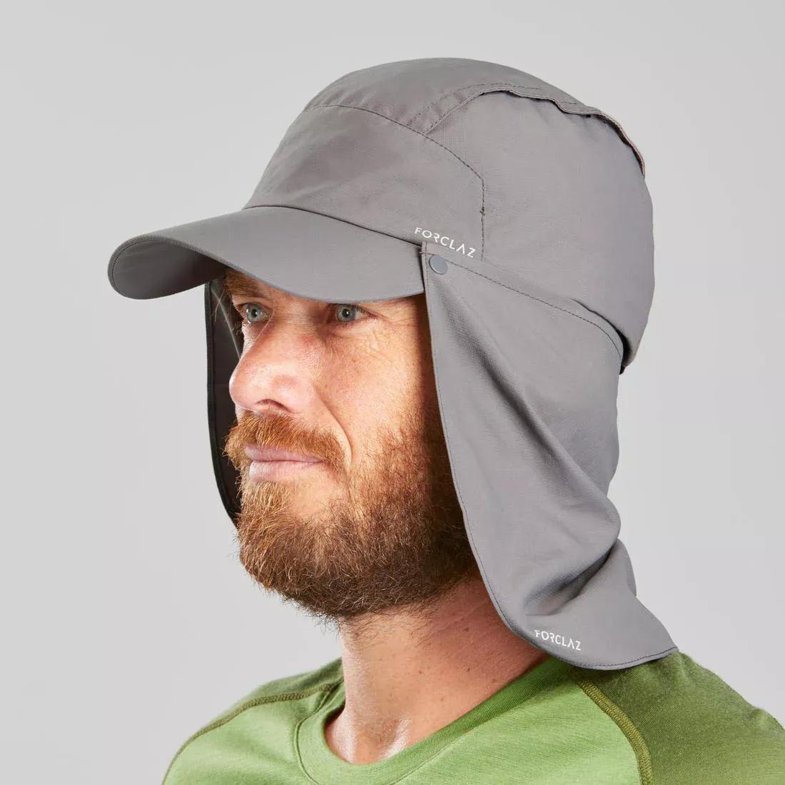 FORCLAZ - Anti-UV Cap with Neck Protection MT900, Linen