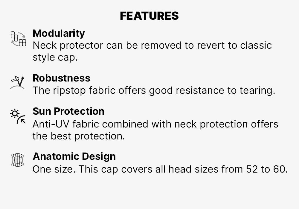 Anti-UV Cap with Neck Protection MT900, Linen, No Color, large image number 15