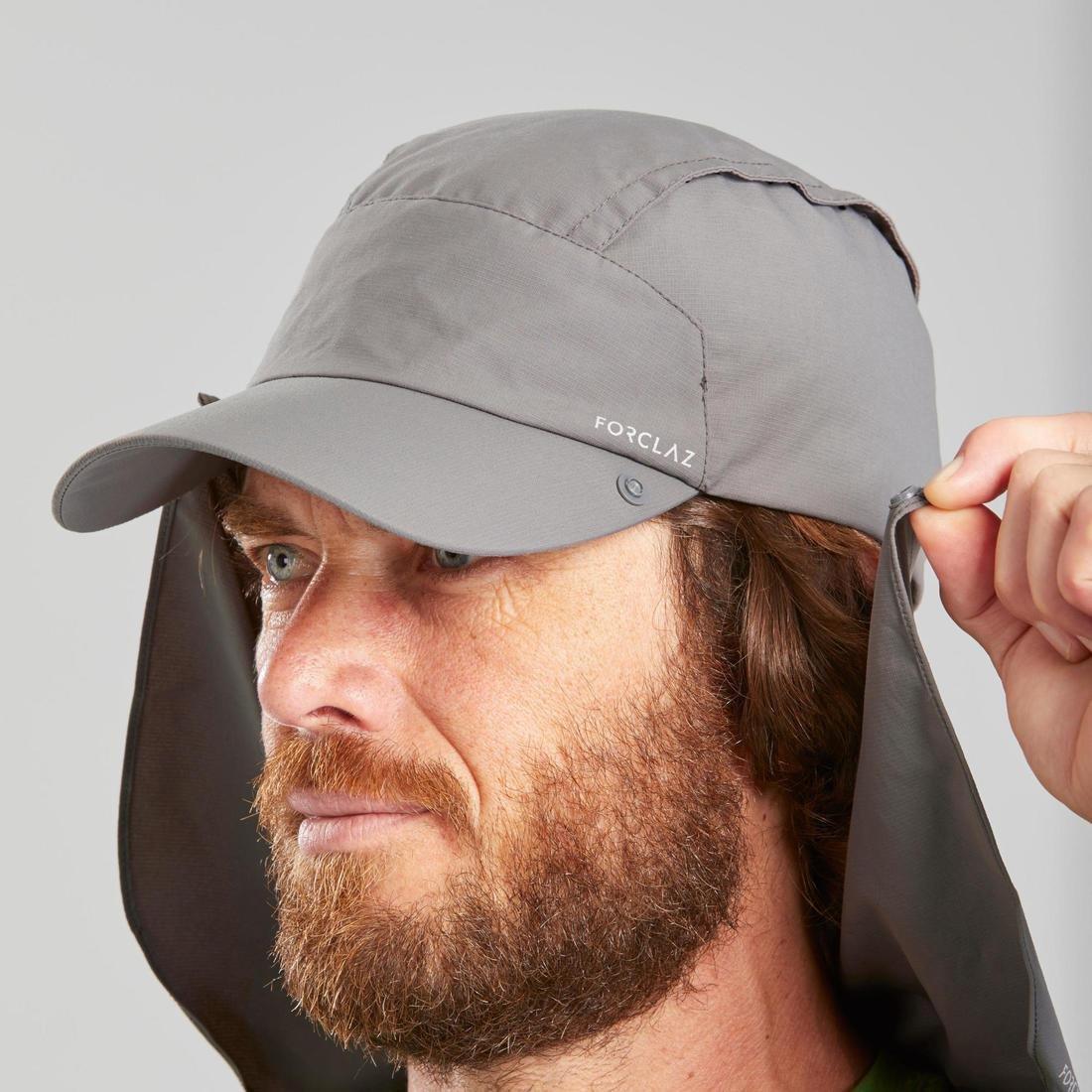 Anti-V Cap With Removable Neck Protection Trek 900, Granite, , large image number 12