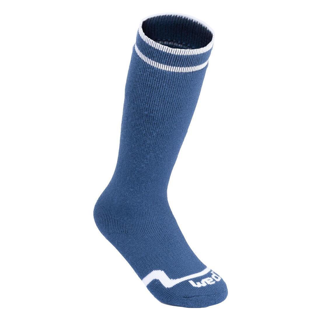 Children's First Heat Ski Socks, Deep Navy, , large image number 0