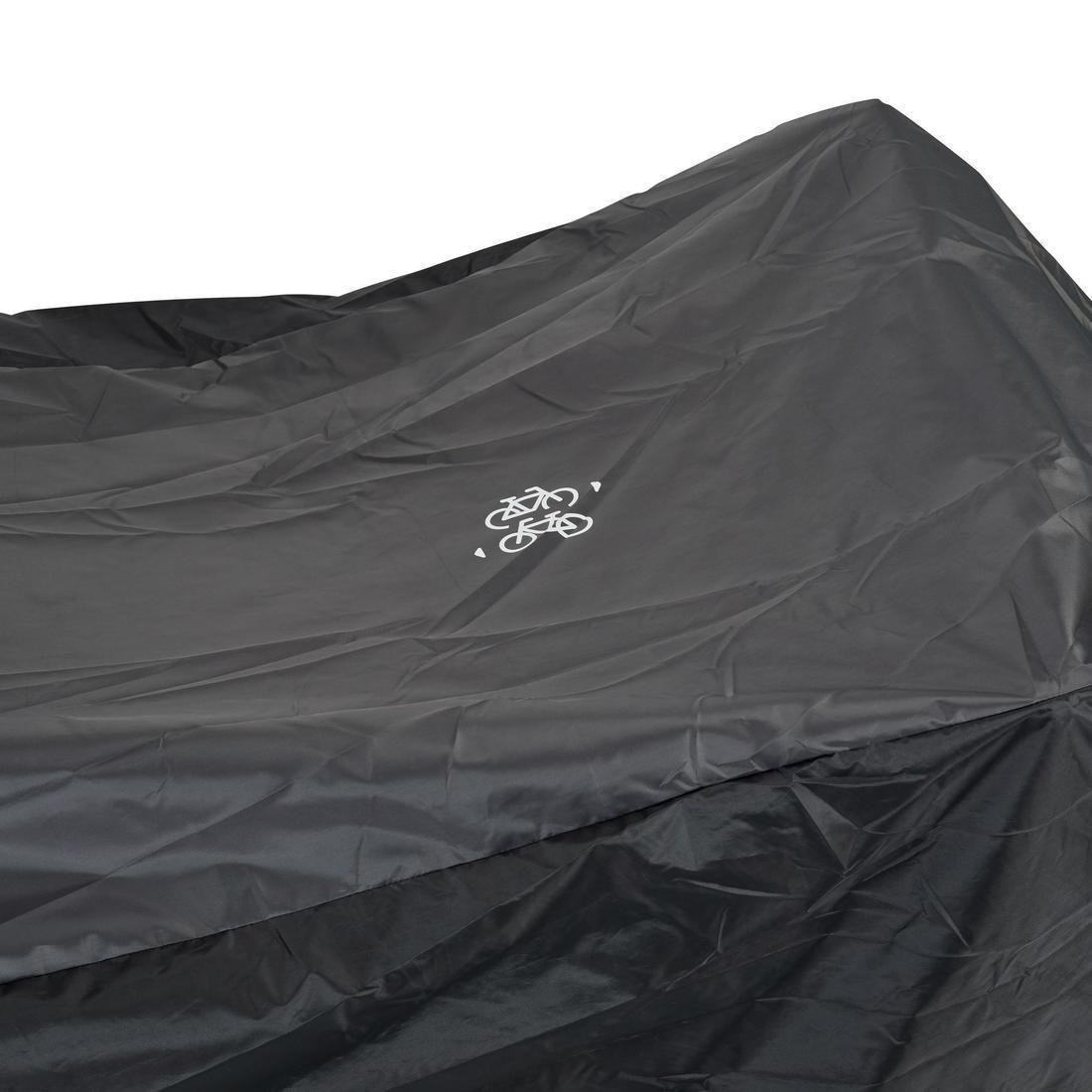 Protective Cover For 2 Bikes, Black, No Color, medium