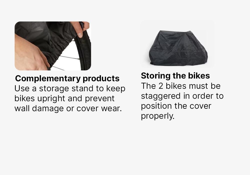 Protective Cover For 2 Bikes, Black, No Color, large image number 11