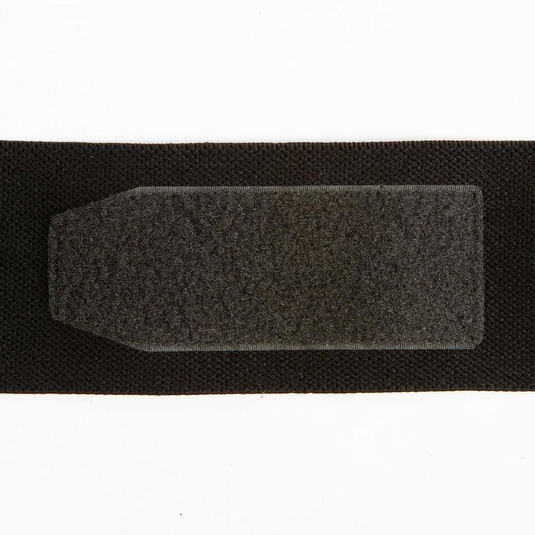 CARBON GREY Weight Training Wrist Support And Protection Wraps Velcro Fastening - Grey, No Color, large image number 4
