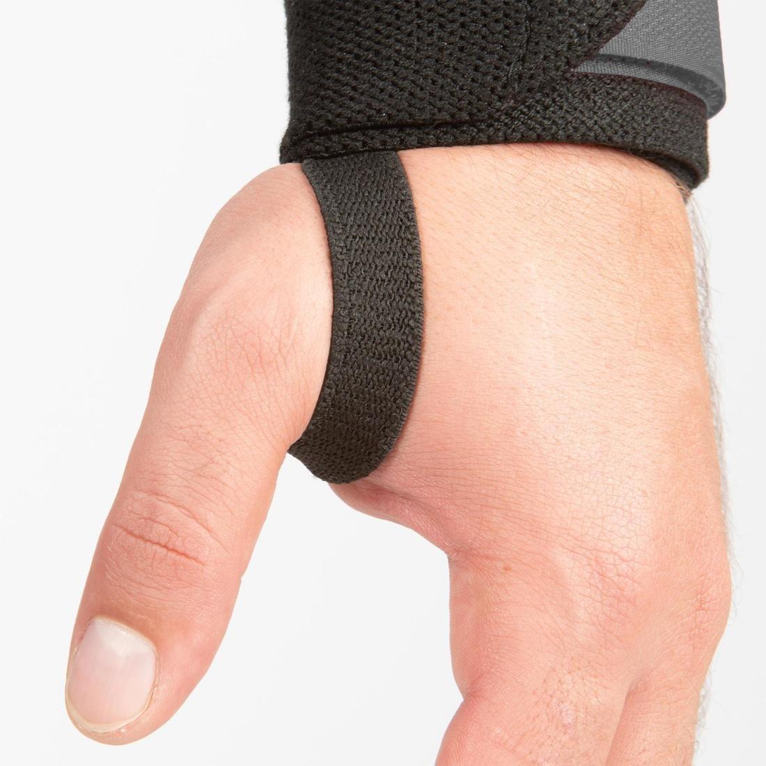 CARBON GREY Weight Training Wrist Support And Protection Wraps Velcro Fastening - Grey, No Color, large image number 13