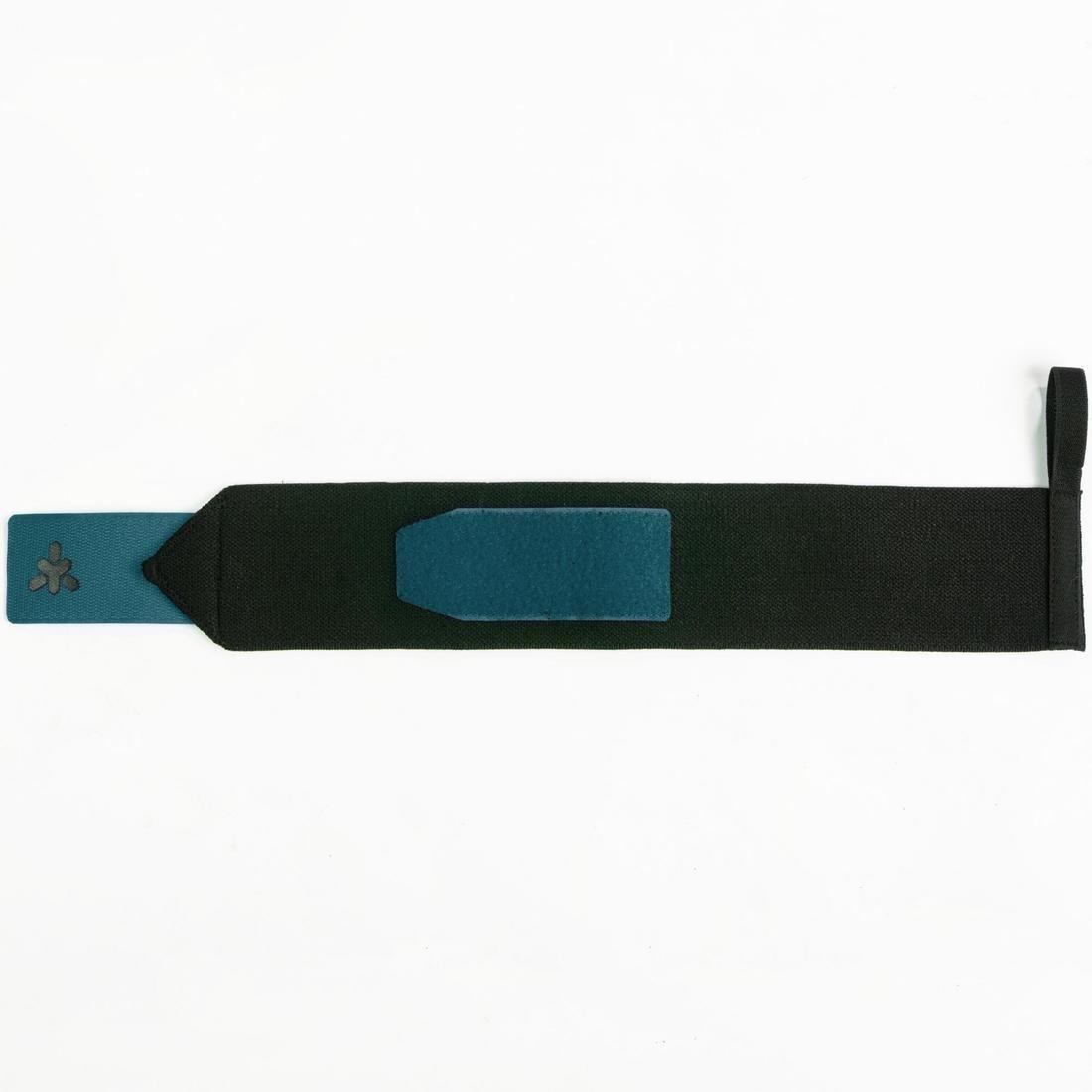 Weight Training Wrist Support And Protection Wraps Velcro Fastening - Blue, peacock blue, , large image number 2