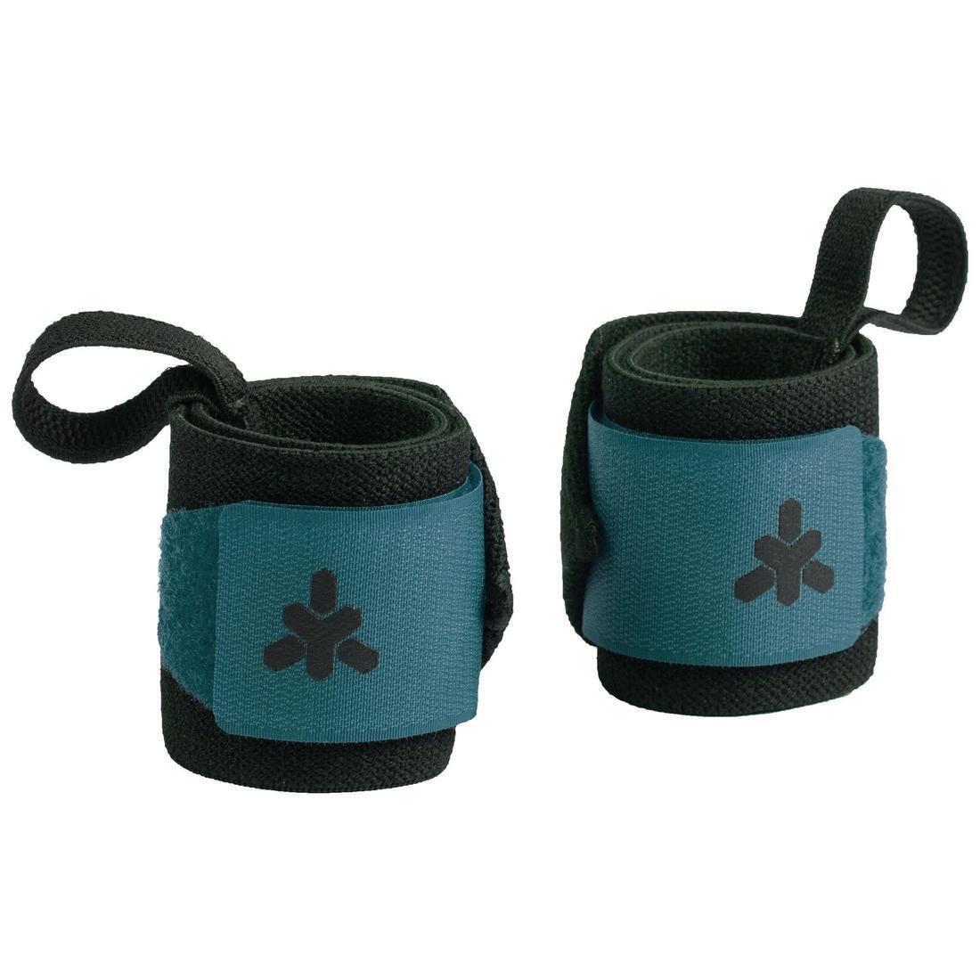 Weight Training Wrist Support And Protection Wraps Velcro Fastening - Blue, peacock blue, , large image number 4