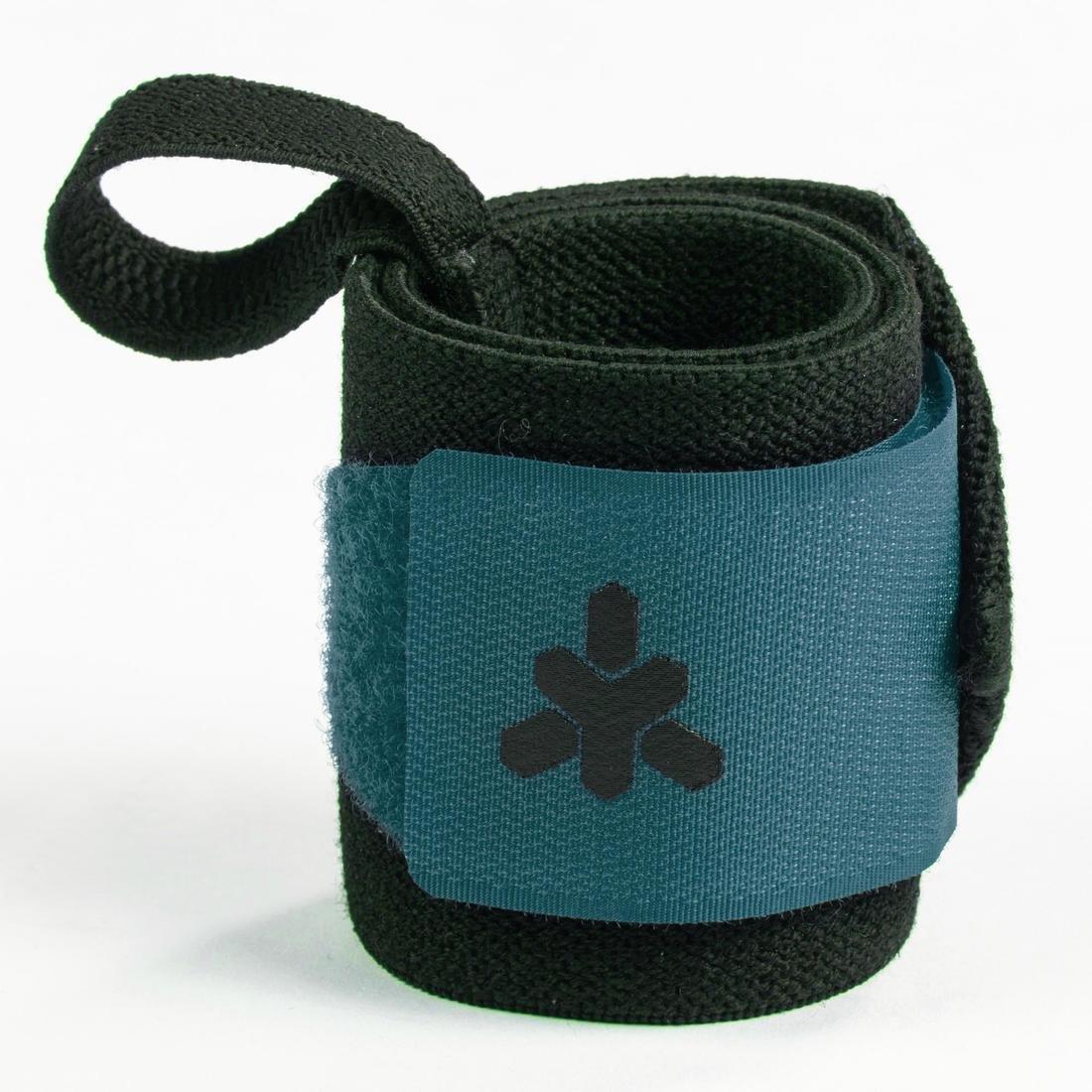 Weight Training Wrist Support And Protection Wraps Velcro Fastening - Blue, peacock blue, , large image number 5