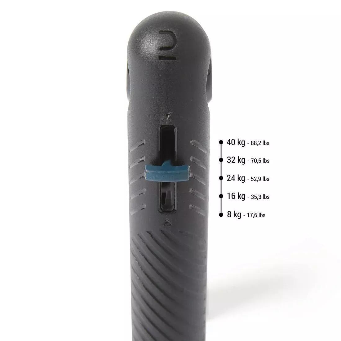 Adjustable Handgrip 8 - 40 Kg, Black, No Color, large image number 4
