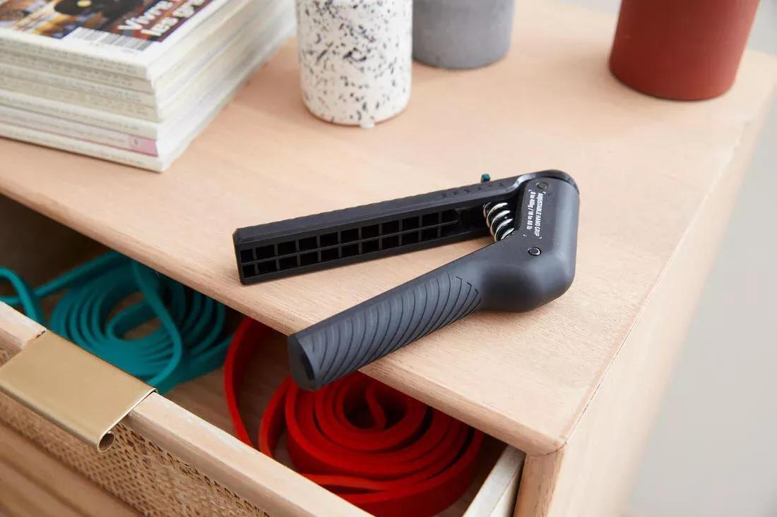 Adjustable Handgrip 8 - 40 Kg, Black, No Color, large image number 6