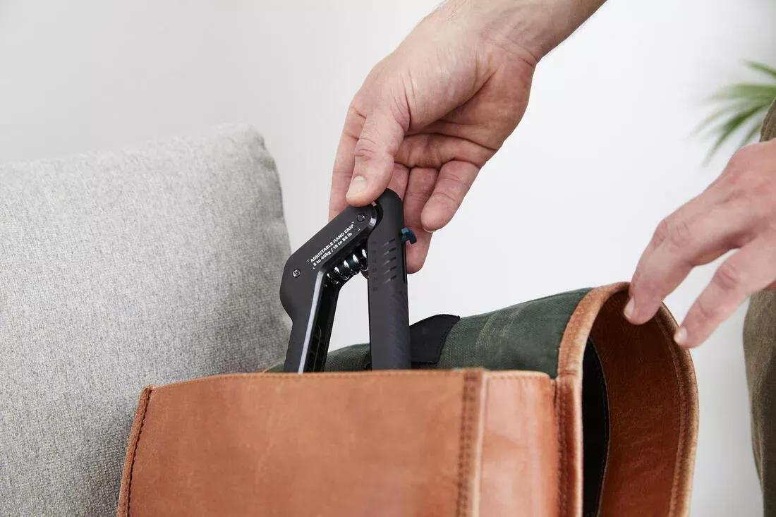 Adjustable Handgrip 8 - 40 Kg, Black, No Color, large image number 7