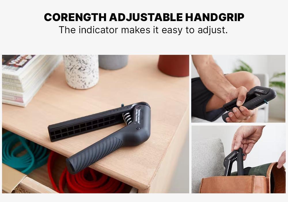 Adjustable Handgrip 8 - 40 Kg, Black, No Color, large image number 9