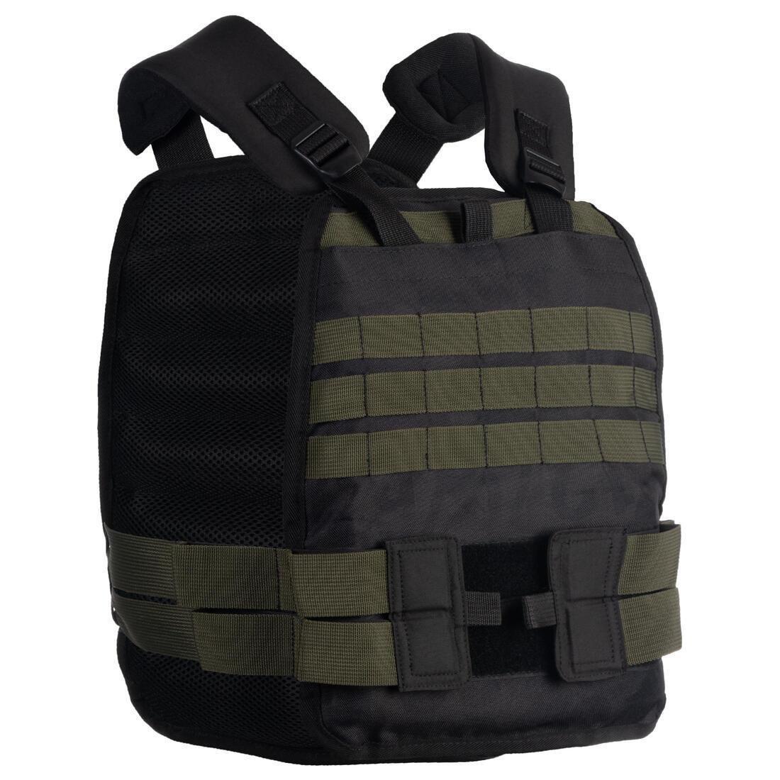 Strength and Cross Training Weighted Vest, Black, No Color, large image number 0