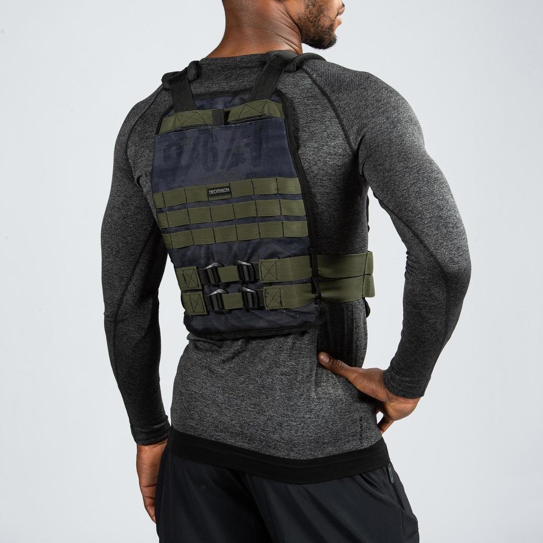 Strength and Cross Training Weighted Vest, Black, No Color, large image number 3