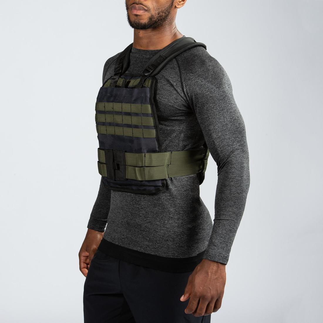 Strength and Cross Training Weighted Vest, Black, No Color, large image number 4