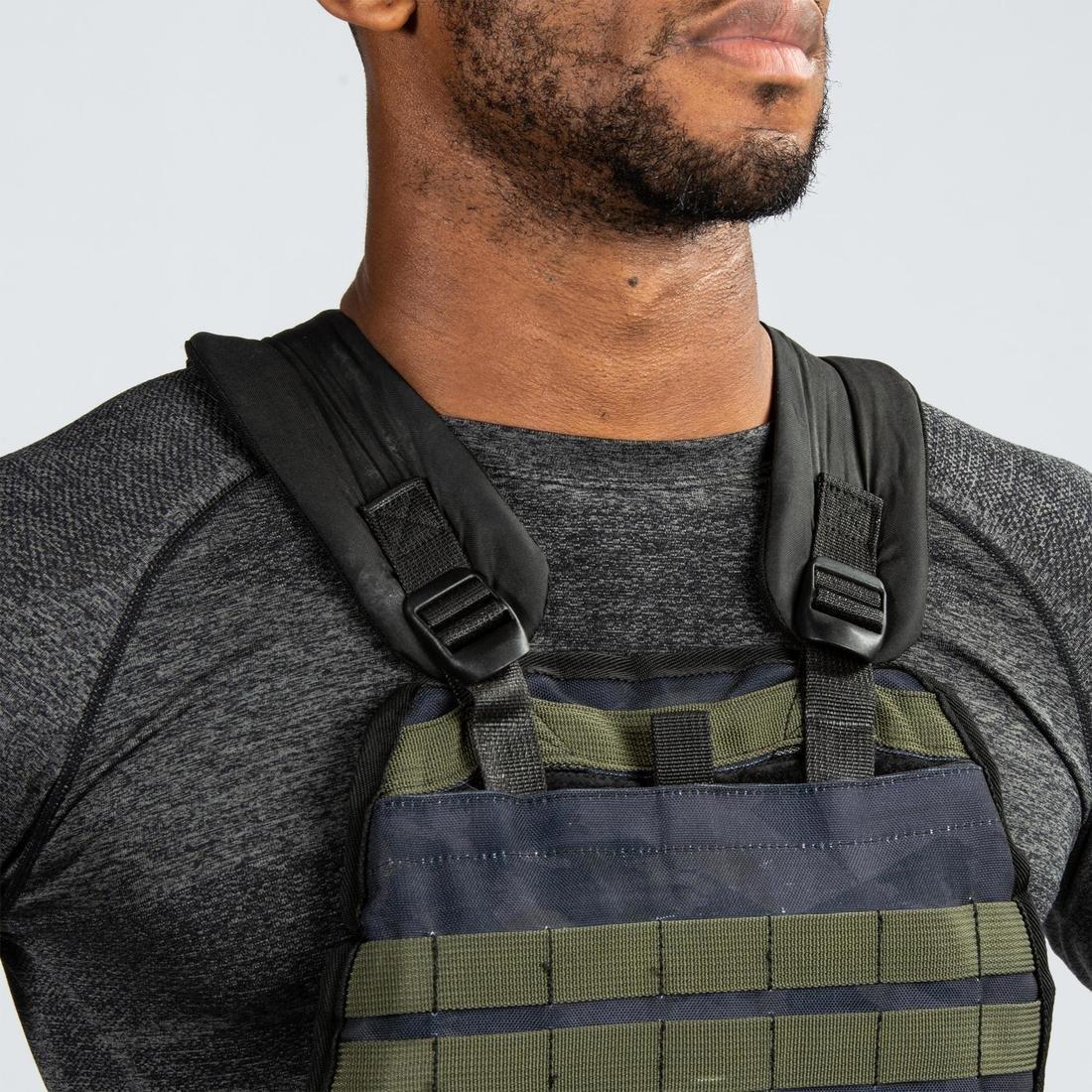 Strength and Cross Training Weighted Vest, Black, No Color, large image number 5