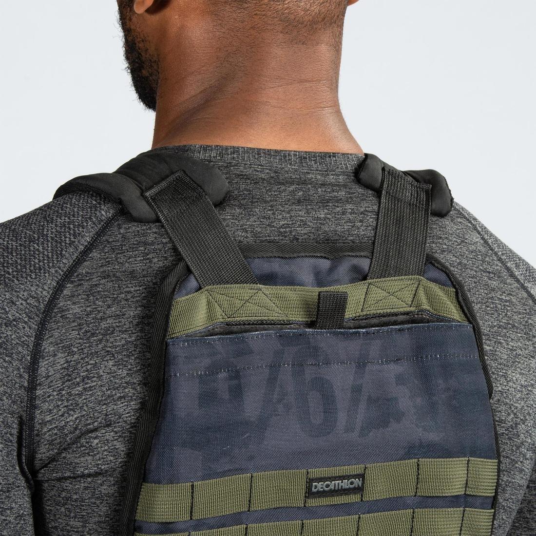 Strength and Cross Training Weighted Vest, Black, No Color, large image number 6
