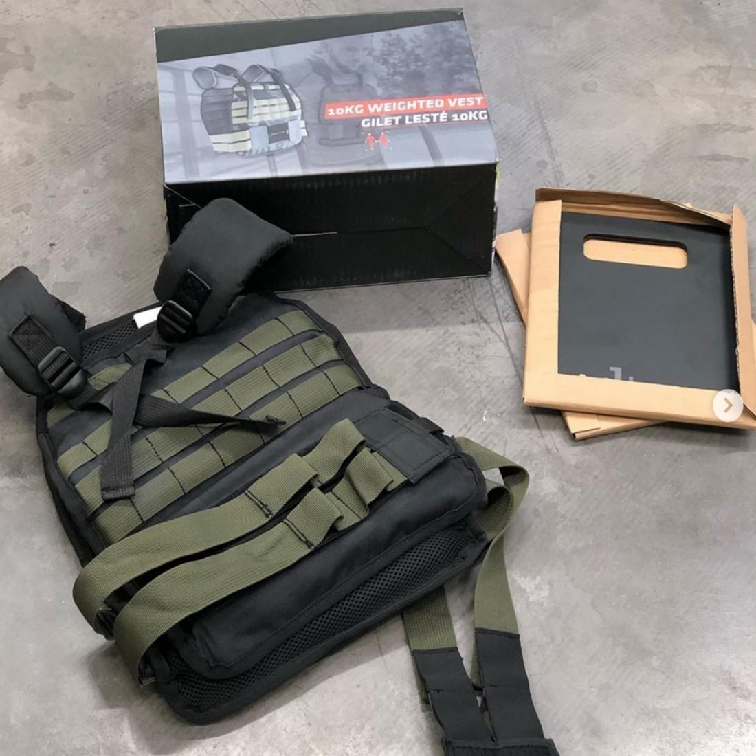 Strength and Cross Training Weighted Vest, Black, No Color, large image number 8